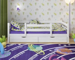 Детская кровать из массива березы Соня-5 *БЕЗ ЯЩИКОВ (800*1600) Неокрашенный массив в Екатеринбурге - ok-mebel.com | фото