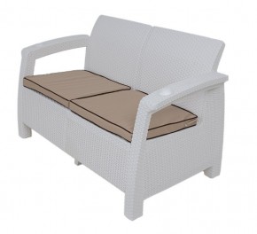Комплект уличной мебели Yalta Premium Terrace Set (Ялта) белый (+подушки под спину) в Екатеринбурге - ok-mebel.com | фото 2