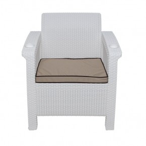 Комплект уличной мебели Yalta Premium Terrace Set (Ялта) белый (+подушки под спину) в Екатеринбурге - ok-mebel.com | фото 6