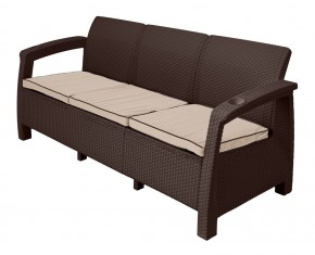 Комплект уличной мебели Yalta Premium Terrace Triple Set (Ялта) шоколадный (+подушки под спину) в Екатеринбурге - ok-mebel.com | фото 2