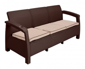 Комплект уличной мебели Yalta Premium Terrace Triple Set (Ялта) шоколадный (+подушки под спину) в Екатеринбурге - ok-mebel.com | фото 3