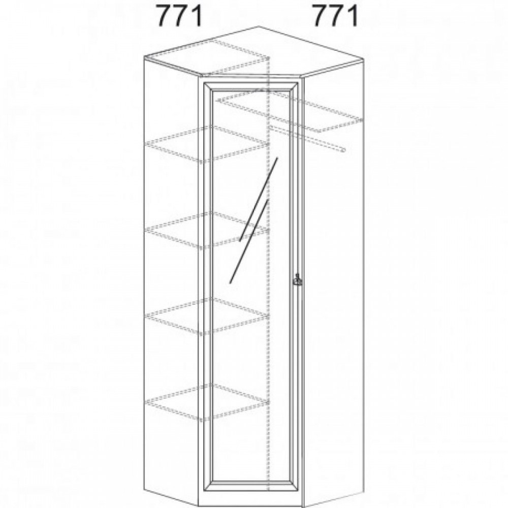 шкаф симба угловой двухстворчатый размеры