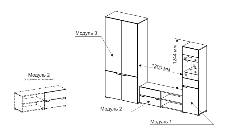 Схема сборки комода анталия