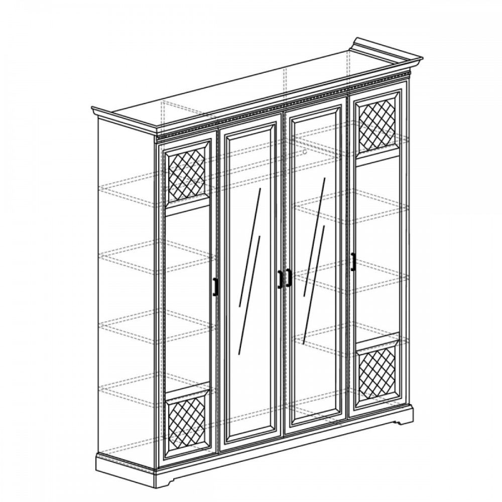 Шкаф Скарлет 3х дверный