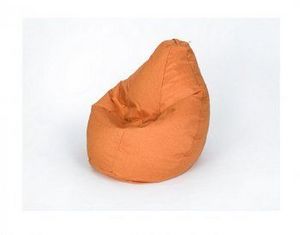 Кресло-мешок Груша велюр оранжевое малое в Екатеринбурге - ok-mebel.com | фото 1