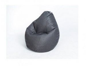 Кресло-мешок Груша велюр темно - серое среднее в Екатеринбурге - ok-mebel.com | фото 1