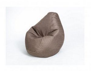 Кресло-мешок Груша велюр коричневое малое в Екатеринбурге - ok-mebel.com | фото 1