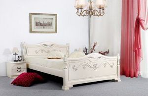 Кровать 1200 Людмила-16 Ясень (без основания) в Екатеринбурге - ok-mebel.com | фото 1