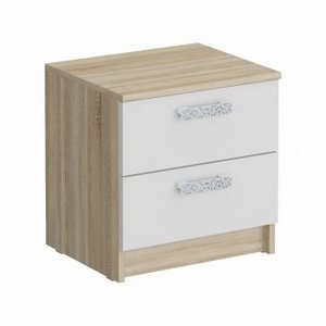 Тумба прикроватная 450 2 ящика Салоу арт. 530 в Екатеринбурге - ok-mebel.com | фото 1