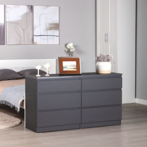 2.03.02.080.4 КАСТОР комод 6 ящиков RU серый в Екатеринбурге - ok-mebel.com | фото 3