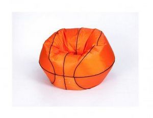 Кресло-мешок Баскетбольный мяч малый оранжево-черное в Екатеринбурге - ok-mebel.com | фото 2