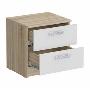 Тумба прикроватная 450 2 ящика Салоу арт. 530 в Екатеринбурге - ok-mebel.com | фото 2