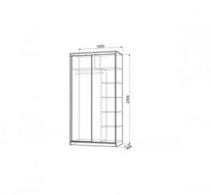 Шкаф-купе Рио 1-600 Волны 1 в Екатеринбурге - ok-mebel.com | фото 3