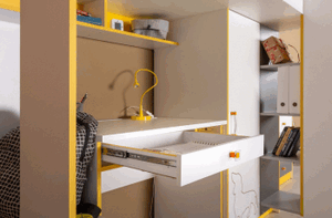 Стол письменный 12.41 Альфа с надстройкой 13.165 в Екатеринбурге - ok-mebel.com | фото 3