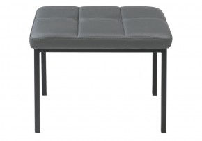 Банкетка Дион кожзам темно-серый / черный матовый в Екатеринбурге - ok-mebel.com | фото 2