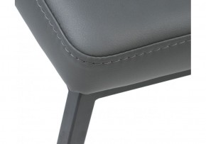 Банкетка Дион кожзам темно-серый / черный матовый в Екатеринбурге - ok-mebel.com | фото 4