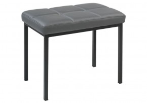 Банкетка Дион кожзам темно-серый / черный матовый в Екатеринбурге - ok-mebel.com | фото 8