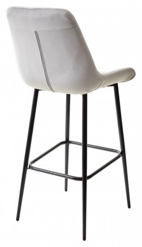 Барный стул ХОФМАН, цвет H-09 Светло-серый, велюр / черный каркас М-City в Екатеринбурге - ok-mebel.com | фото 6