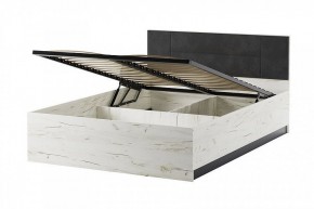 БЕАТРИС КР1400 с мягким изголовьем (дуб крафт белый/антрацит) в Екатеринбурге - ok-mebel.com | фото 2