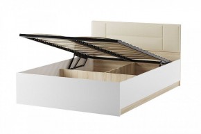 БЕАТРИС КР1400 с мягким изголовьем (дуб сонома/белый глянец) в Екатеринбурге - ok-mebel.com | фото 2