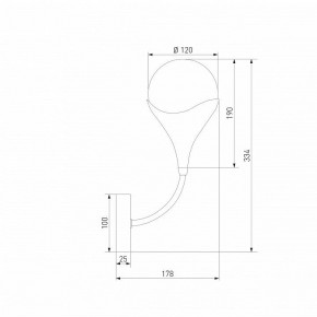 Бра Eurosvet Calyx 60169/1 никель в Екатеринбурге - ok-mebel.com | фото 4