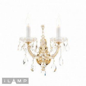 Бра iLamp Diamond W6071-2 GD+CL в Екатеринбурге - ok-mebel.com | фото 2