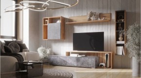 ДАЛЛАС Гостиная (модульная) цемент темный в Екатеринбурге - ok-mebel.com | фото