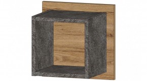 ДАЛЛАС Полка квадрат (цемент темный) в Екатеринбурге - ok-mebel.com | фото
