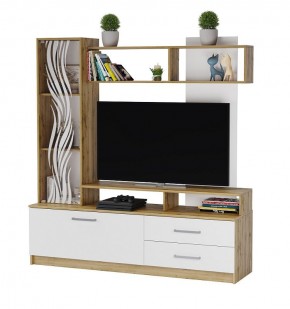 ДАРЬЯ Гостиная (Дуб Вотан/Белый глянец) в Екатеринбурге - ok-mebel.com | фото 4