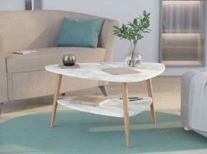 ДЕЛЬТА Стол журнальный (белый мрамор) в Екатеринбурге - ok-mebel.com | фото