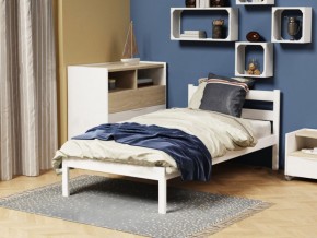 Детская кровать из массива березы Соня-1 (900*1900) Белый/Лак в Екатеринбурге - ok-mebel.com | фото