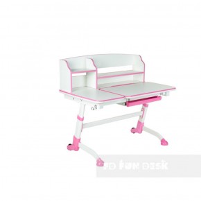 Парта-трансофрмер Amare II Pink с надстройкой в Екатеринбурге - ok-mebel.com | фото 2