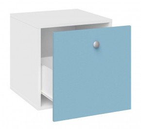 Детская Сити ПМ-332.19 исп. 3 Полка с 1 ящиком (Белый /Голубой) в Екатеринбурге - ok-mebel.com | фото 2