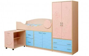Набор мебели для детской Юниор -12.2 (700*1860) МДФ матовый в Екатеринбурге - ok-mebel.com | фото