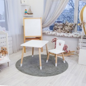 Детский комплект стол и стул «Корона» Rolti Baby (белый/береза, массив березы/мдф) в Екатеринбурге - ok-mebel.com | фото 3