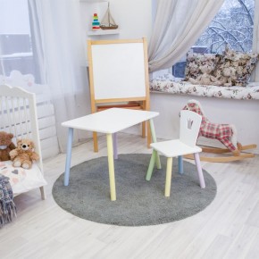 Детский комплект стол и стул «Корона» Rolti Baby (белый/цветной, массив березы/мдф) в Екатеринбурге - ok-mebel.com | фото 2