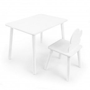 Детский комплект стол и стул «Облачко» Rolti Baby (белый/белый, массив березы/мдф) в Екатеринбурге - ok-mebel.com | фото