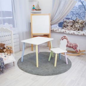 Детский комплект стол и стул «Облачко» Rolti Baby (белый/цветной, массив березы/мдф) в Екатеринбурге - ok-mebel.com | фото 2