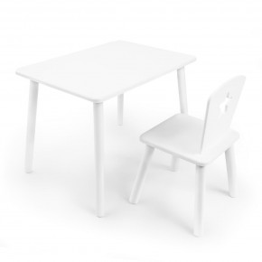 Детский комплект стол и стул «Звезда» Rolti Baby (белый/белый, массив березы/мдф) в Екатеринбурге - ok-mebel.com | фото