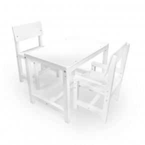 Детский растущий комплект стол и два стула  Я САМ "Лофт" (Белый, Белый) в Екатеринбурге - ok-mebel.com | фото
