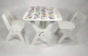 Детский растущий стол-парта и два стула Я САМ "Умка-Дуо" (Алфавит) в Екатеринбурге - ok-mebel.com | фото