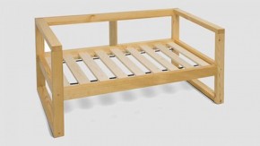 Диван двухместный DEmoku Д-2 (Синий/Белый) в Екатеринбурге - ok-mebel.com | фото 3