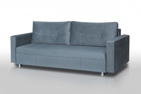 Диван Комфорт с прямыми подлокотниками (микровелюр серый) в Екатеринбурге - ok-mebel.com | фото