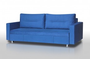Диван Комфорт с прямыми подлокотниками (микровелюр синий) в Екатеринбурге - ok-mebel.com | фото