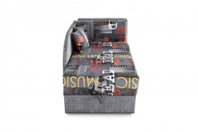 Диван-кровать Джеки-2 Стандарт (вариант 4) Мьюзик графит/Мора серый в Екатеринбурге - ok-mebel.com | фото 2