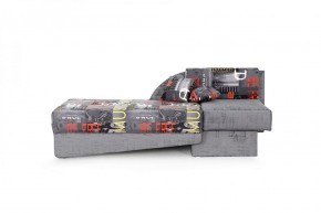 Диван-кровать Джеки-2 Стандарт (вариант 4) Мьюзик графит/Мора серый в Екатеринбурге - ok-mebel.com | фото 4