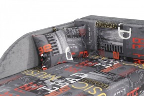 Диван-кровать Джеки-2 Стандарт (вариант 4) Мьюзик графит/Мора серый в Екатеринбурге - ok-mebel.com | фото 7