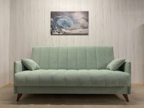 Диван Престиж-3 (НПБ) велюр Sensey mist green в Екатеринбурге - ok-mebel.com | фото