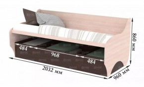 Диван с ПМ подростковая Авалон (Дуб Крафт серый/Дуб Крафт белый) в Екатеринбурге - ok-mebel.com | фото 5