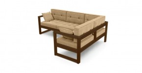 Диван угловой Д-4 Правый (Беж/Темный дуб) в Екатеринбурге - ok-mebel.com | фото 2